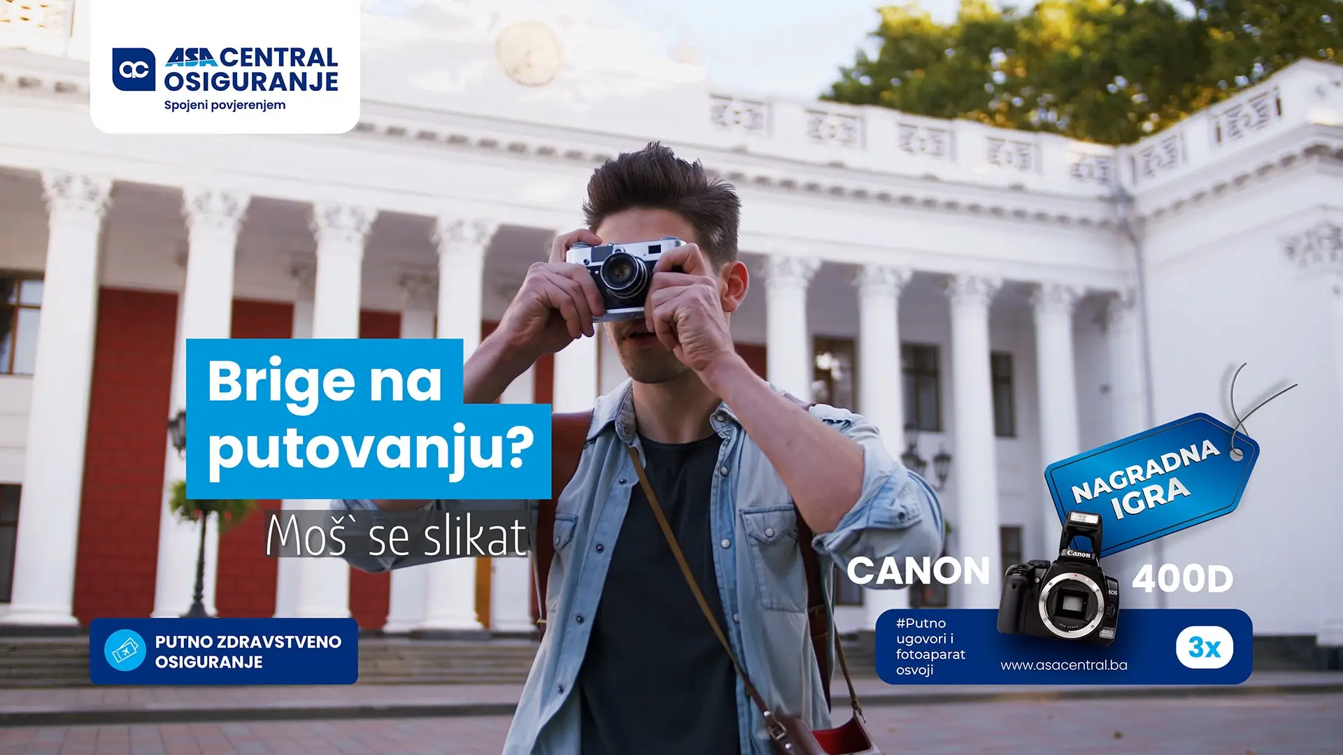 ASA CENTRAL nagradna igra: Putno ugovori i fotoaparat osvoji